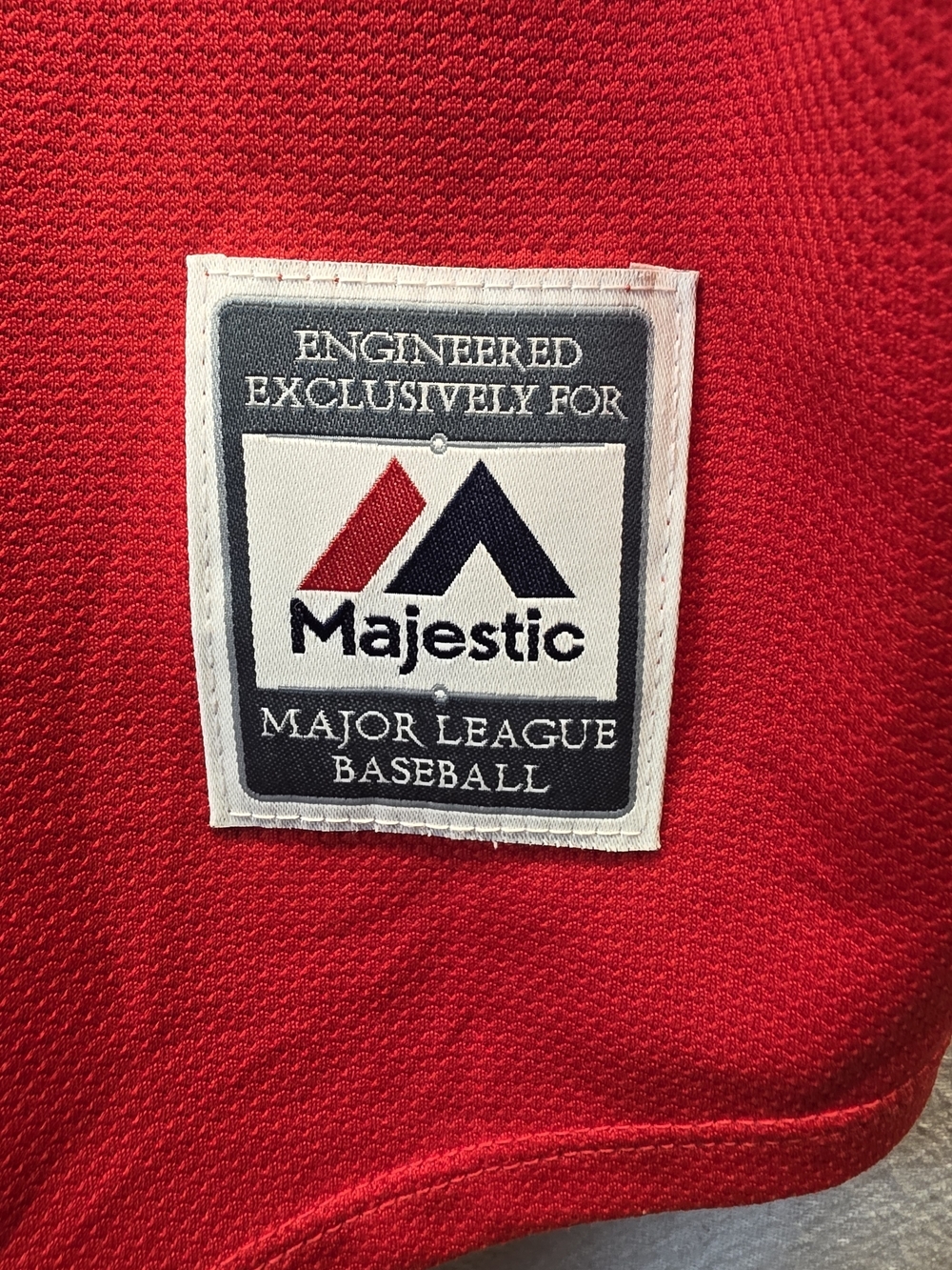 Majestic Red Cincinnati Baseball Jersey - Men's Button-Up Shirt Schleprock # 13 - Picture 4 of 10